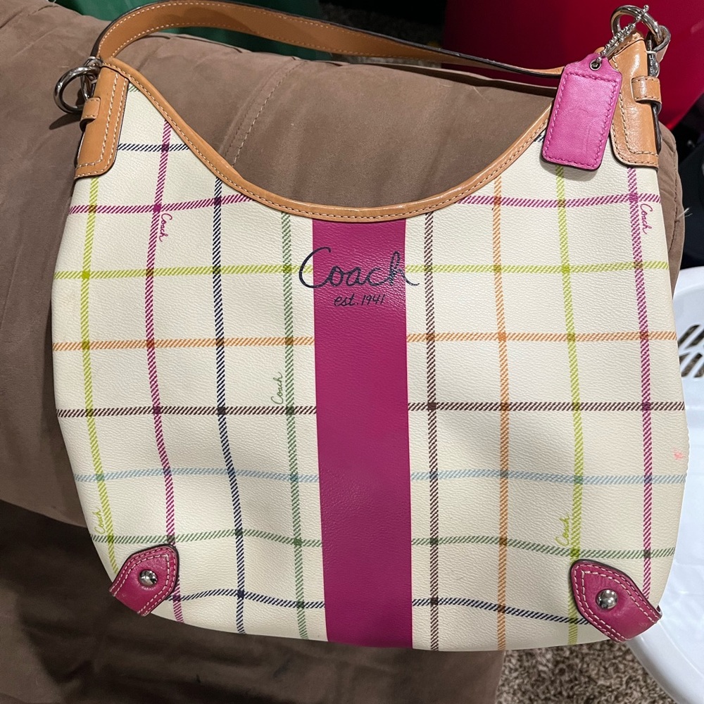 Coach Plaid purse